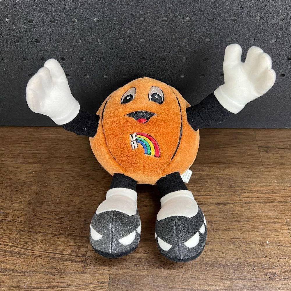 Vintage University of Hawaii Basketball Plush Toy‎ - Old Rainbow Logo 1999